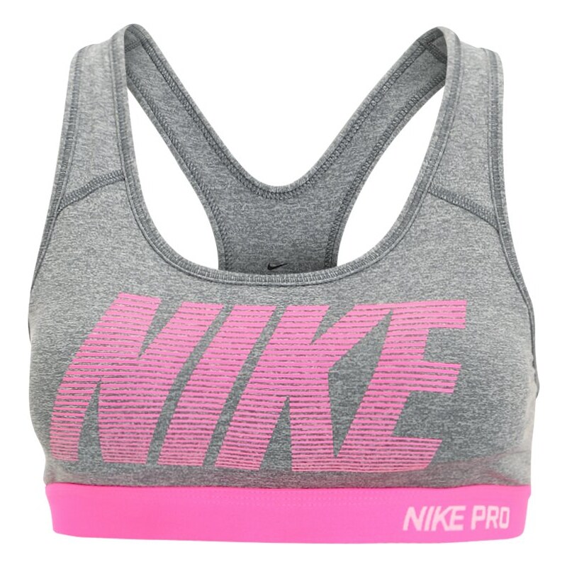 Nike Performance PRO CLASSIC Soutiengorge de sport dark grey/heather/hyper pink