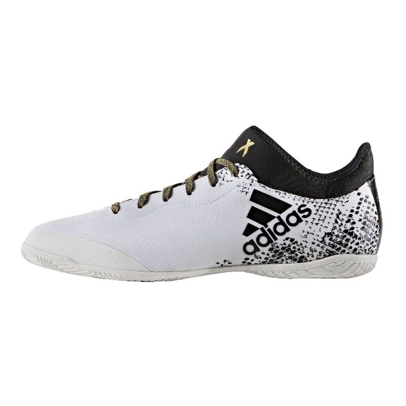 adidas Performance X 16.3 COURT Chaussures de foot en salle white/core black/gold metallic