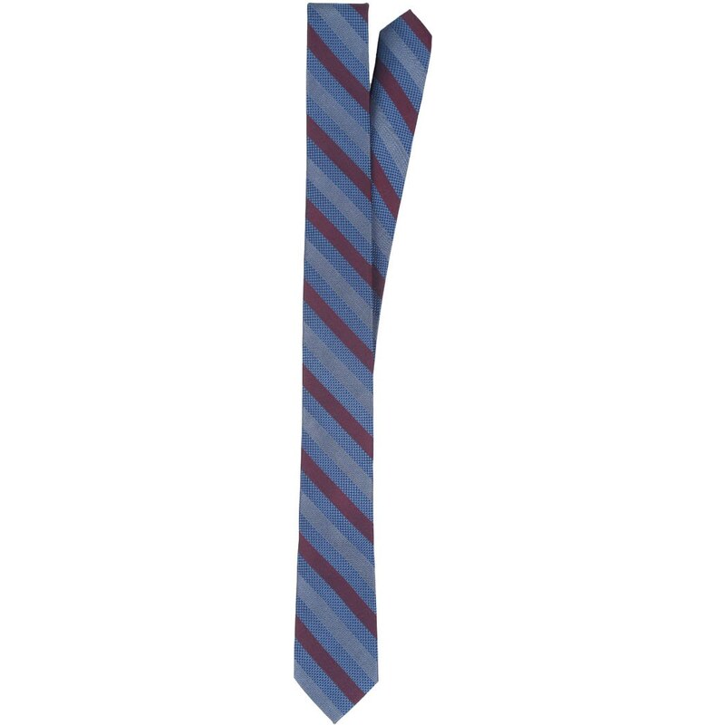 Eterna Cravate blau/bordeaux