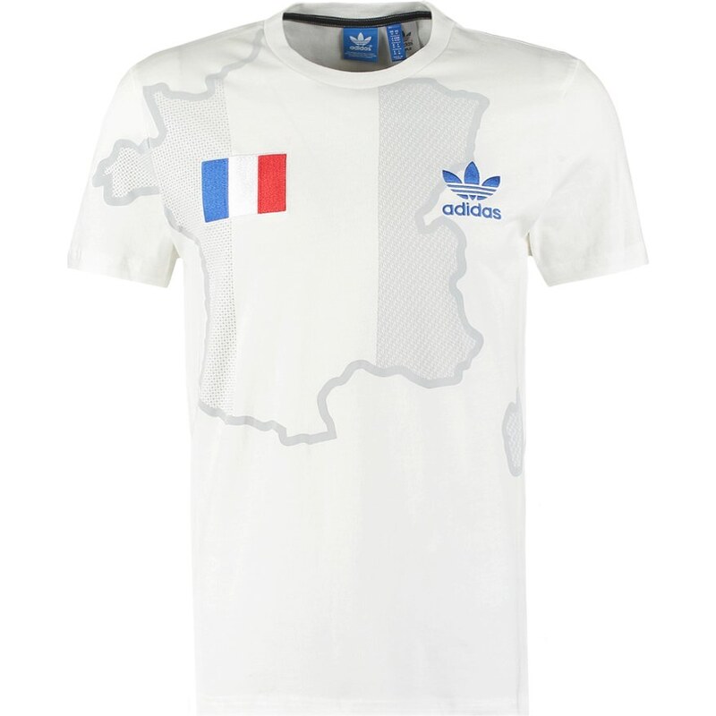 adidas Originals FRANCE Tshirt imprimé white