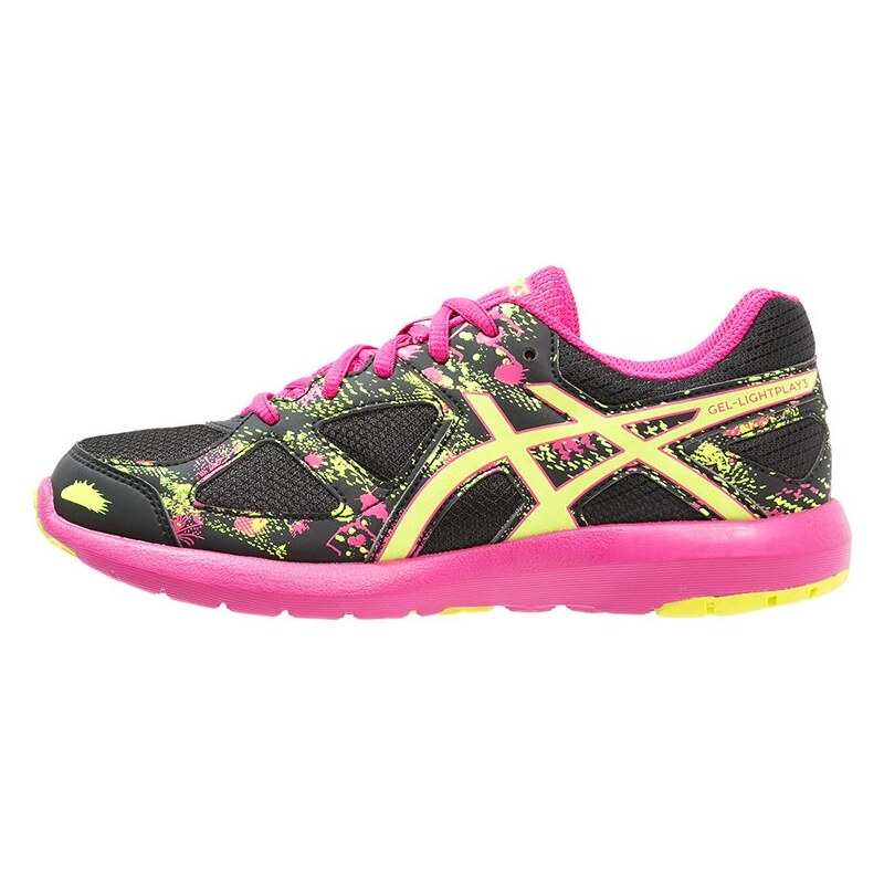 ASICS GELLIGHTPLAY 3 Chaussures de running compétition black/safety yellow/sport pink