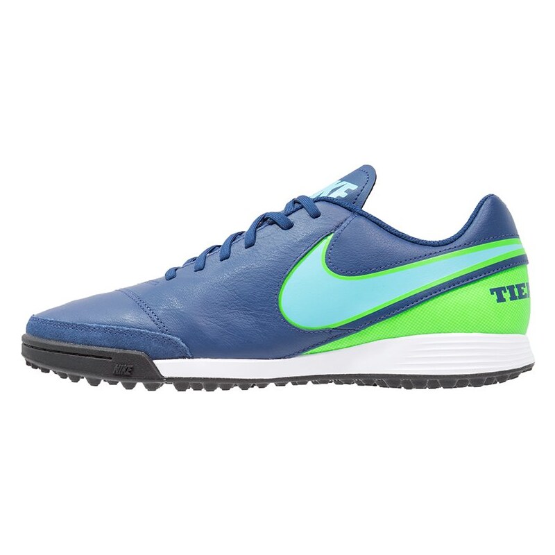 Nike Performance TIEMPOX GENIO II TF Chaussures de foot multicrampons coastal blue/polarized blue/rage green