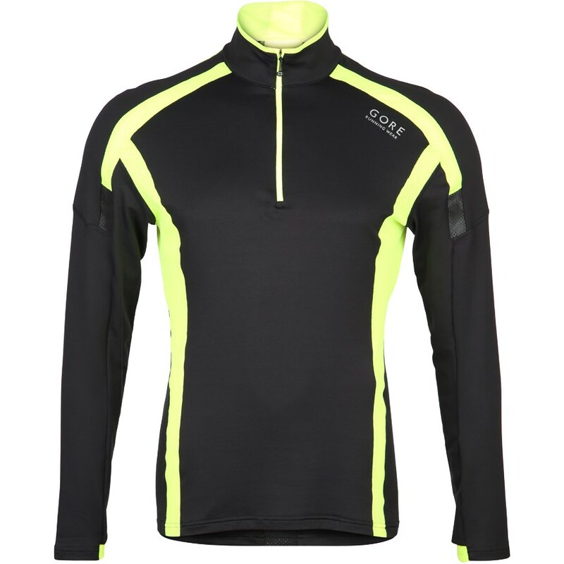 Gore Running Wear AIR Tshirt de sport black/neon yellow