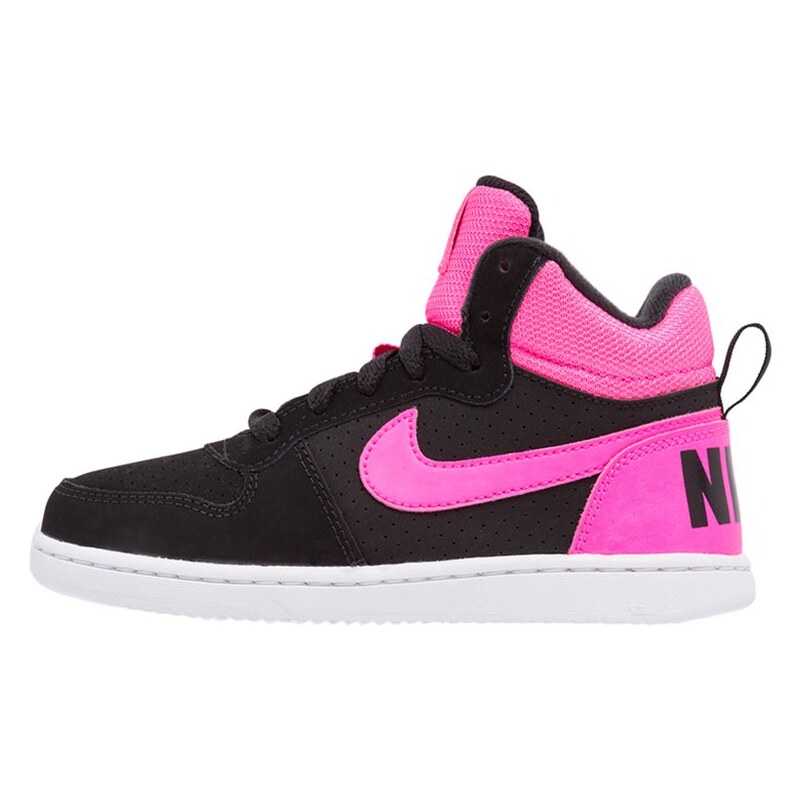 Nike Sportswear COURT BOROUGH Baskets montantes black/pink blast
