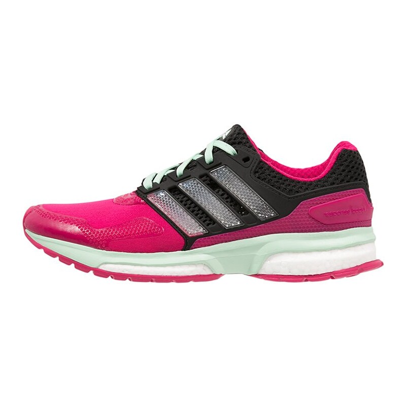 adidas Performance RESPONSE BOOST 2 TF Chaussures de running avec amorti bold pink/core black/frozen green
