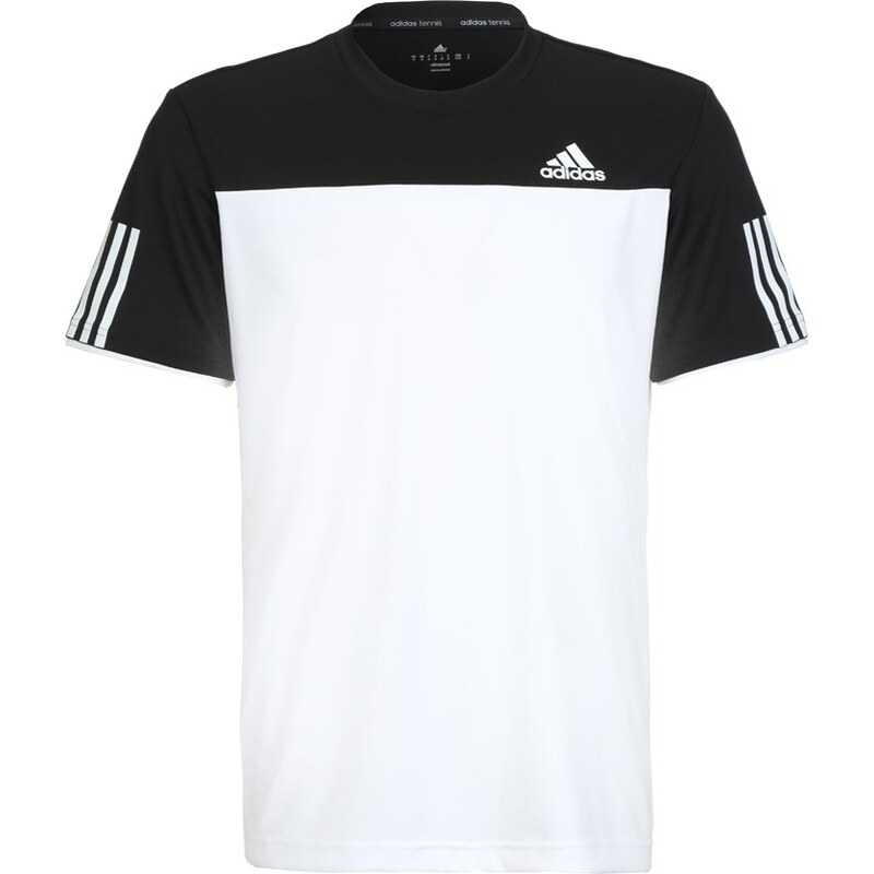 adidas Performance CLUB Tshirt imprimé blanc/noir