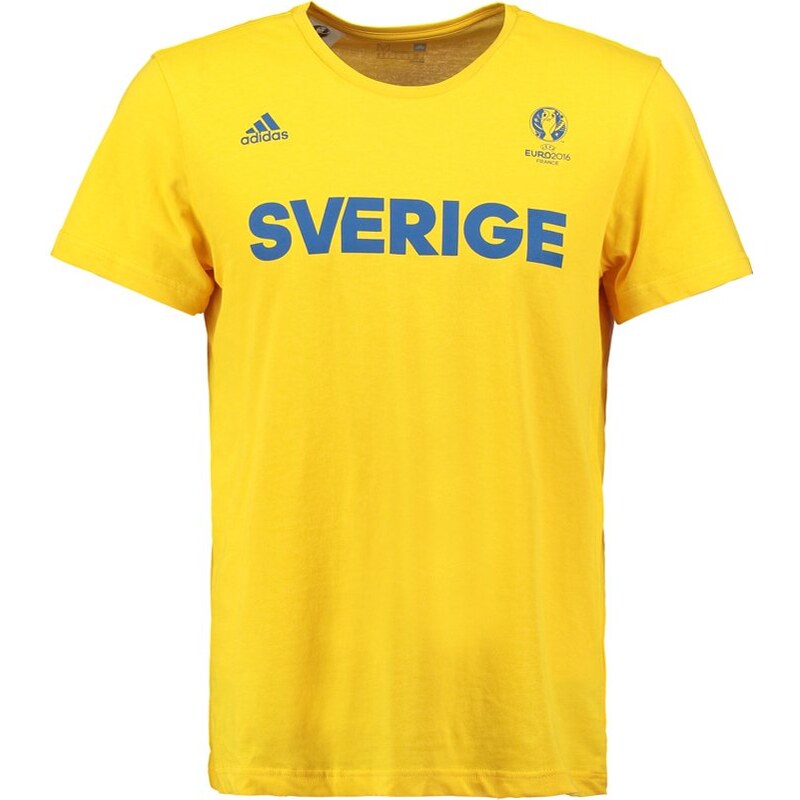 adidas Performance SWEDEN Tshirt imprimé eqt yellow