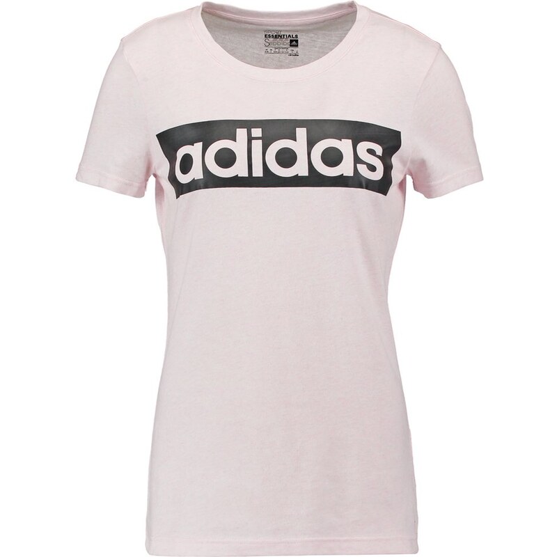 adidas Performance ESSENTIALS LINEAR Tshirt de sport light vapour pink/black