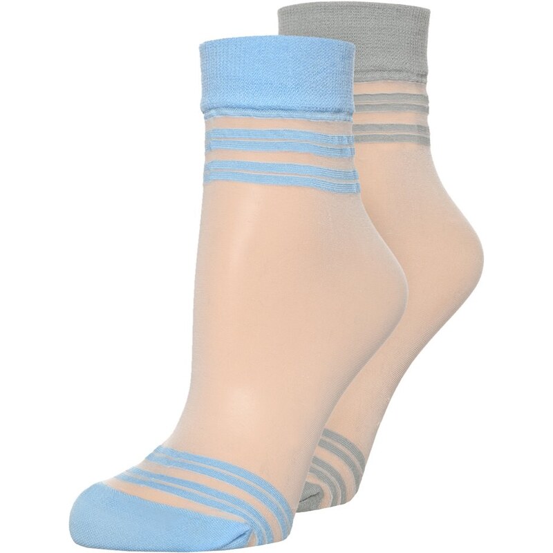 Pretty Polly 2 PACK Chaussettes blue/white /grey