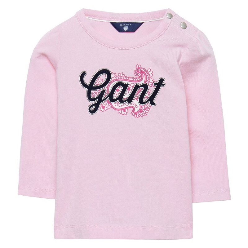 GANT T-shirt Signature à Manches Longues Pour Fille - California Pink