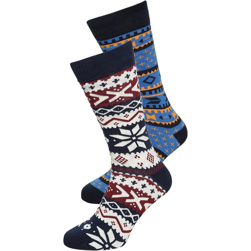 YOUR TURN 2 PACK Chaussettes multicolor/dark blue