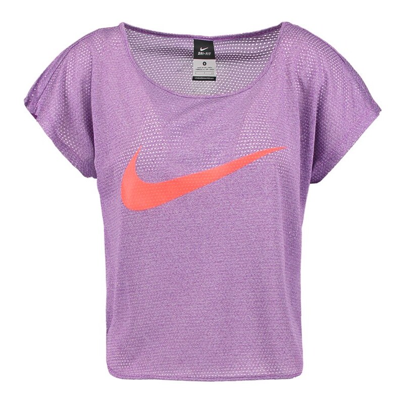 Nike Performance CITY COOL Tshirt de sport cosmic purple/bright crimson/reflective silver