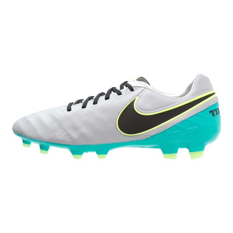 Nike Performance TIEMPO LEGACY II FG Chaussures de foot à crampons wolf grey/black/clear jade/metallic silver/ghost green