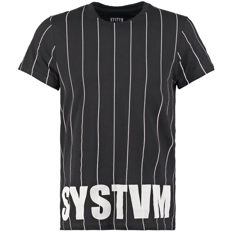 SYSTVM MEASURE Tshirt imprimé black