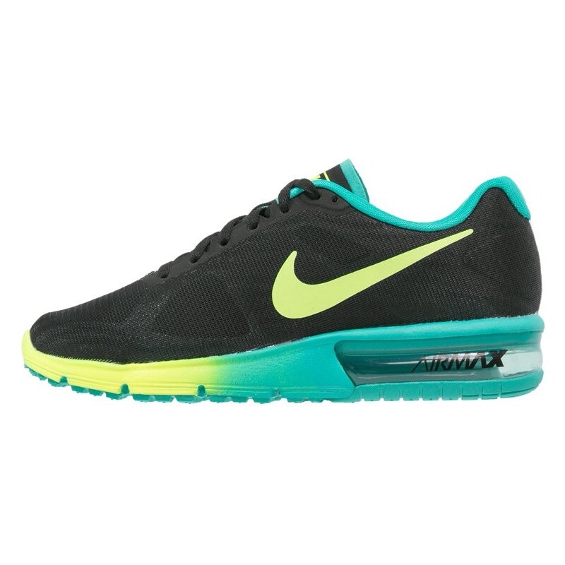 Nike Performance AIR MAX SEQUENT Chaussures de running neutres black/volt/clear jade