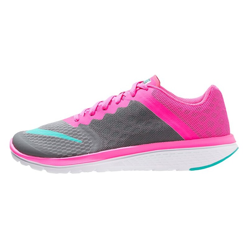 Nike Performance FS LITE RUN 3 Chaussures de running compétition dark grey/clear jade/pink blast/white