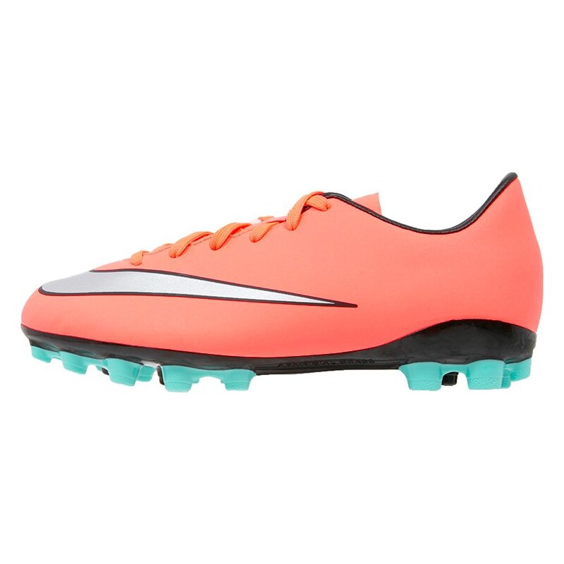 Nike Performance MERCURIAL VICTORY V AG Chaussures de foot à crampons neonrood/zilver