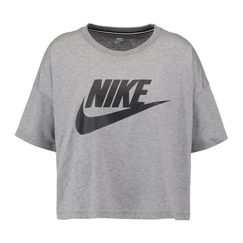 Nike Sportswear Tshirt imprimé carbon heather/black