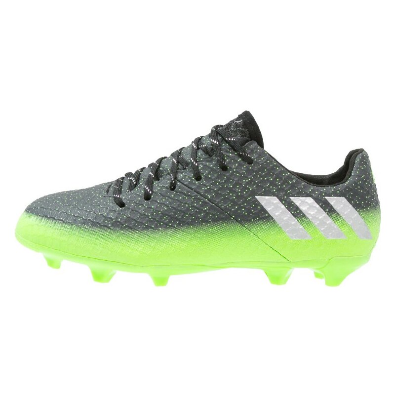 adidas Performance 16.1 FG Chaussures de foot à crampons dark grey/silver metallic/solar green