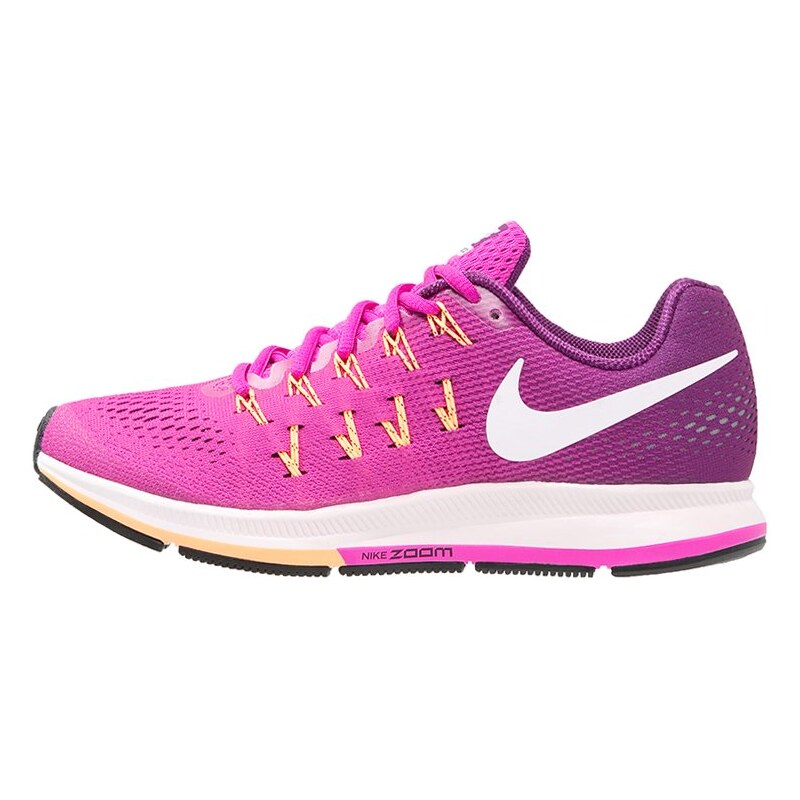 Nike Performance AIR ZOOM PEGASUS 33 Chaussures de running neutres fire pink/white/bright grape/peach cream/black/pearl pink