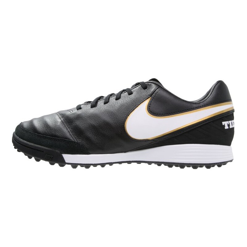 Nike Performance TIEMPOX MYSTIC V TF Chaussures de foot multicrampons black/white/metallic gold