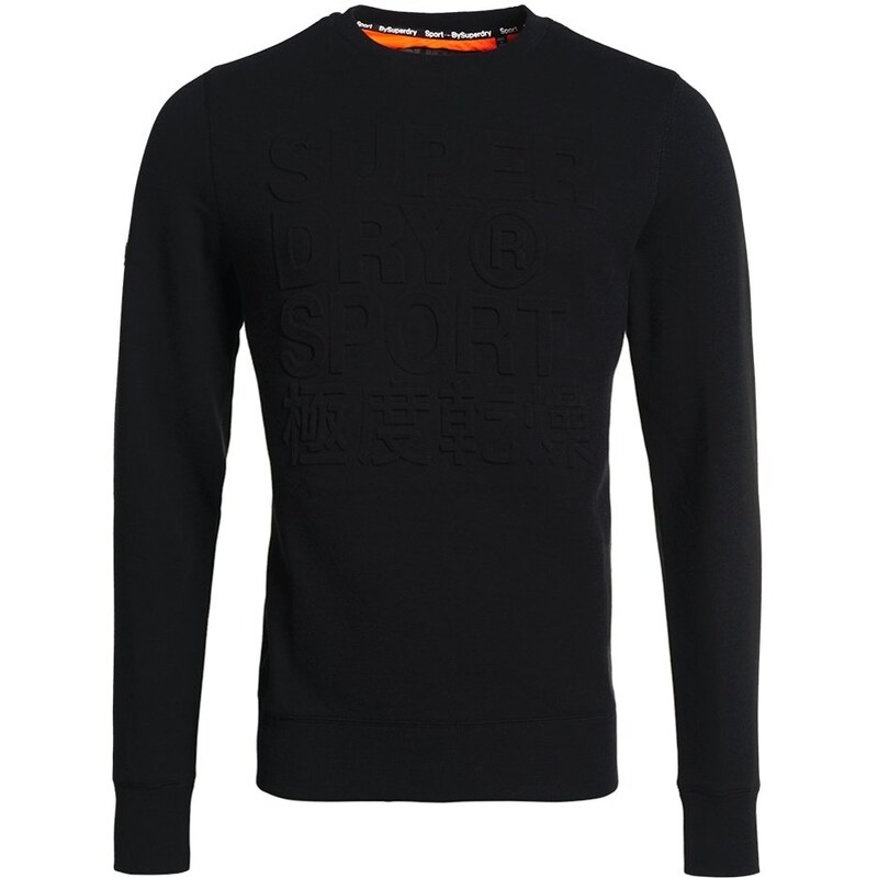 Superdry GYM TECH EMBOSSED CREW Sweatshirt black