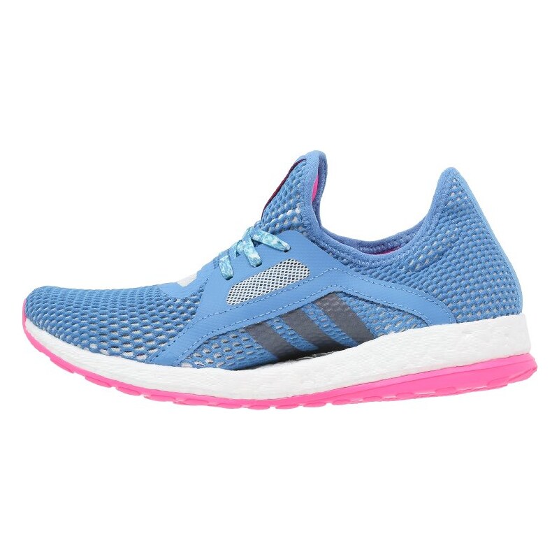 adidas Performance PUREBOOST X Chaussures de running neutres shock blue/halo blue/shock pink