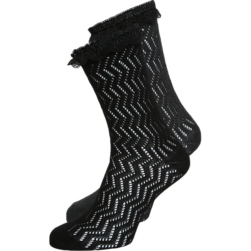 Anna Field 2 PACK Chaussettes black/mid grey