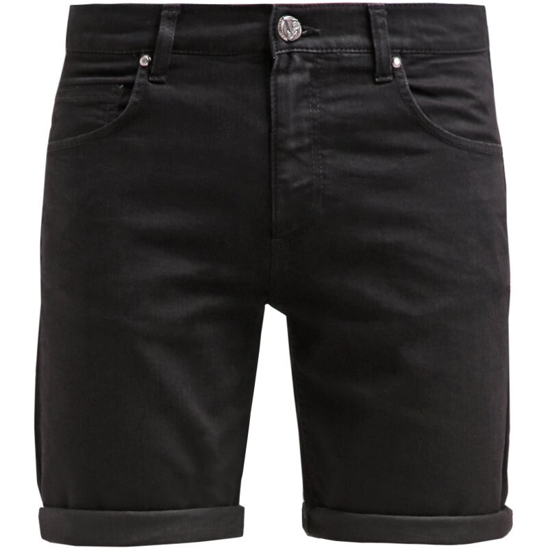 Versace Jeans Short en jean nero