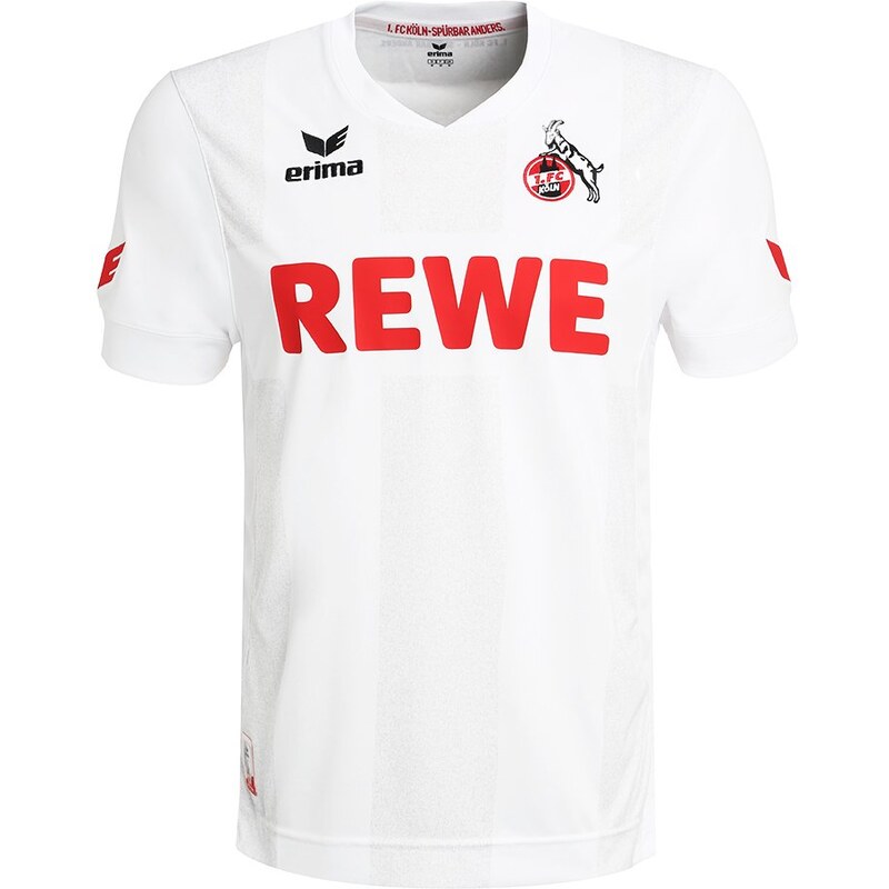 Erima 1. FC KÖLN HOME Tshirt de sport white/greymelange