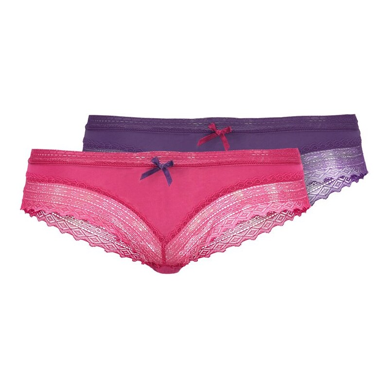 DIM 2 PACK Shorty rouge gourmant/violet