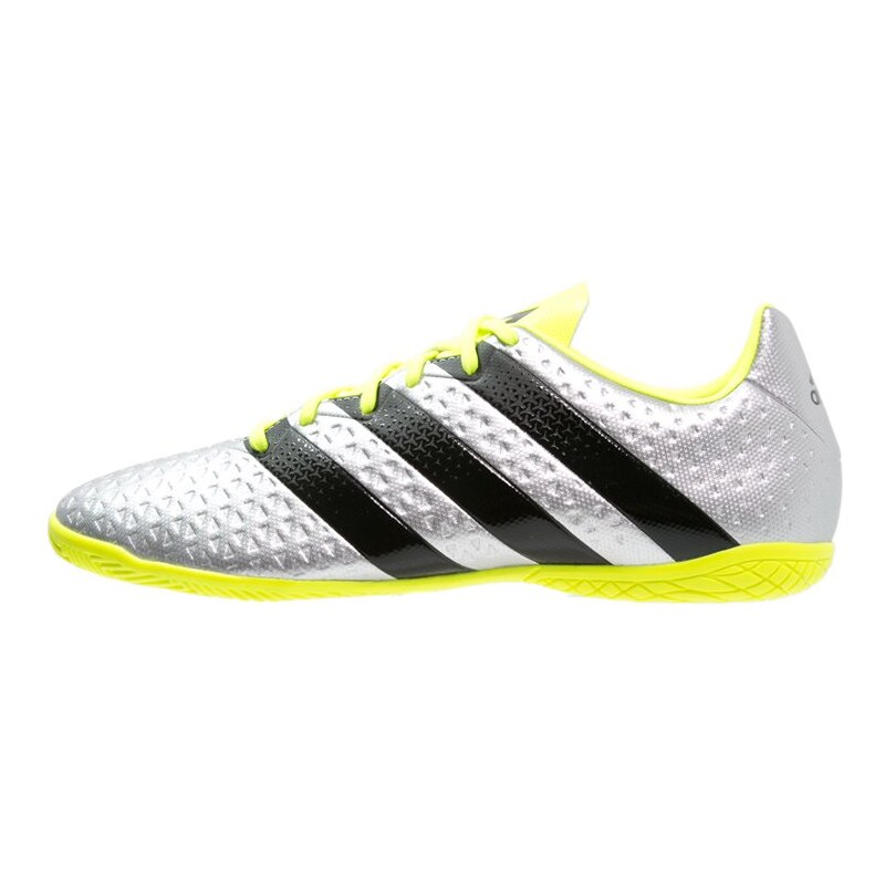 adidas Performance ACE 16.4 IN Chaussures de foot en salle silver metallic/core black/solar yellow