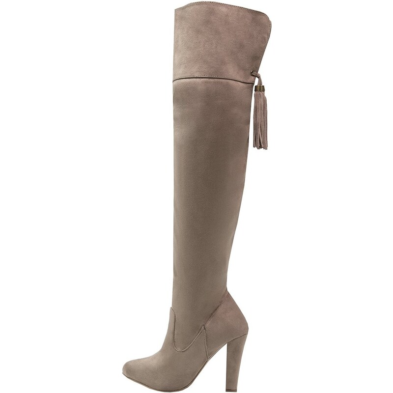 Head over Heels by Dune SELINE Bottes à talons hauts taupe