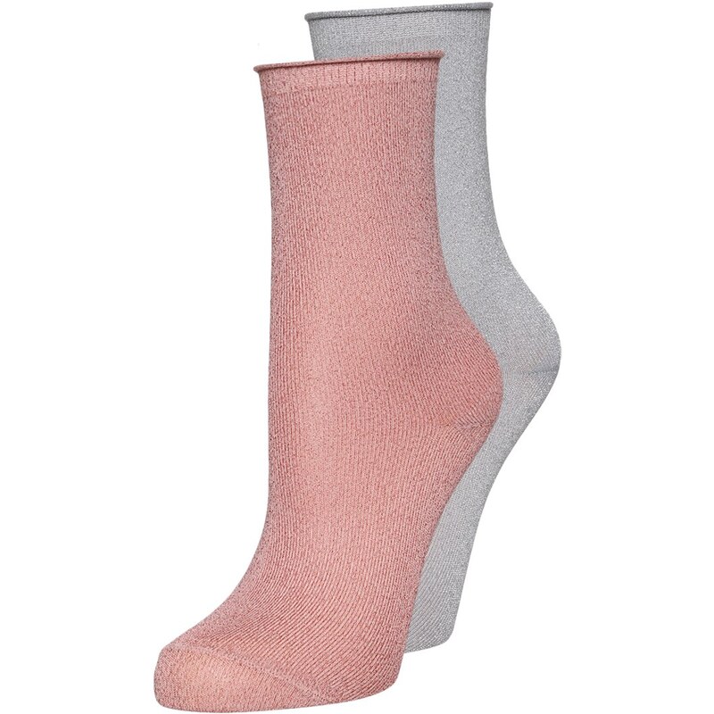 Even&Odd 2 PACK Chaussettes pink
