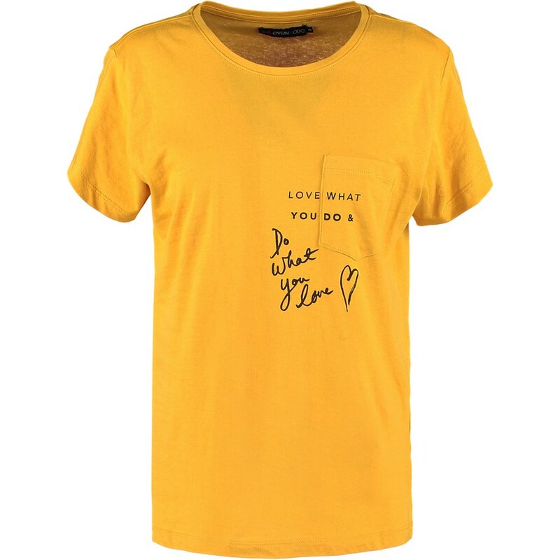 Even&Odd Tshirt imprimé dark yellow