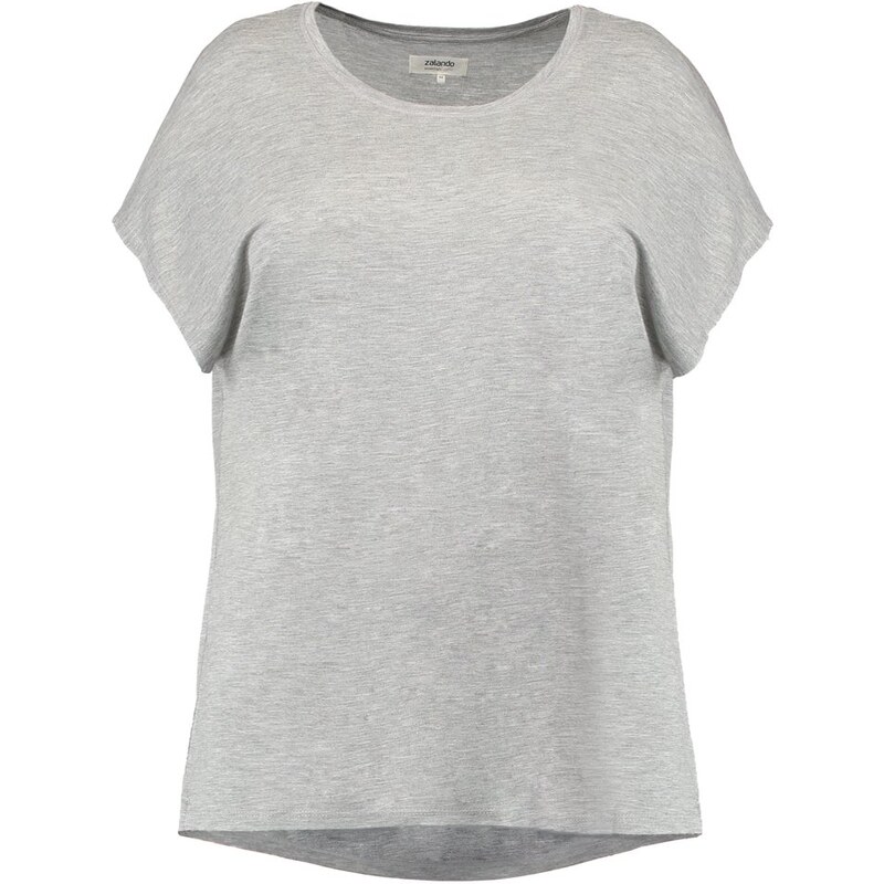 Zalando Essentials Curvy ELVINA Tshirt basique light grey melange