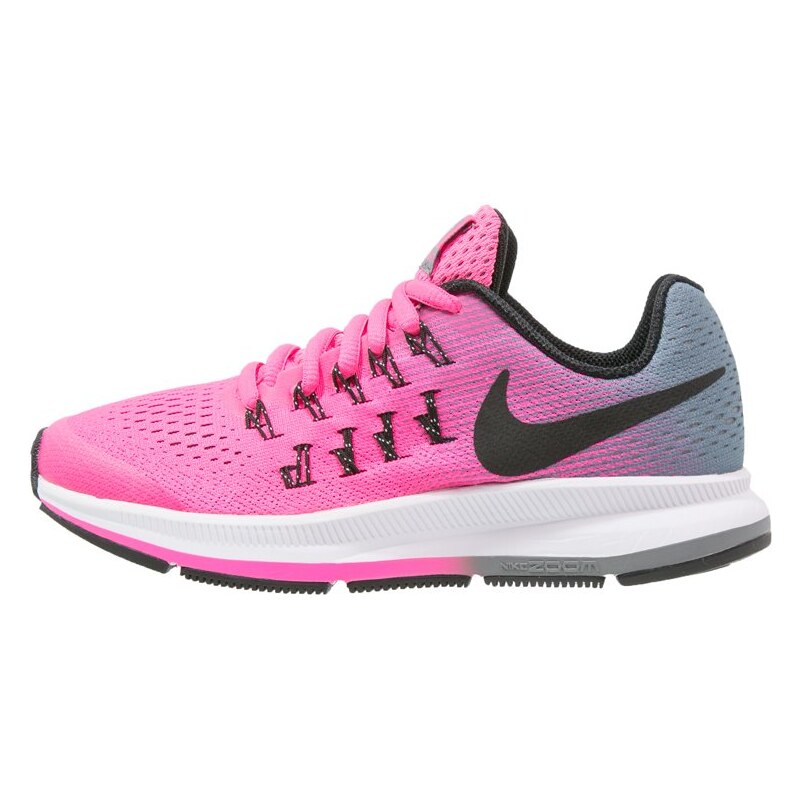 Nike Performance ZOOM PEGASUS 33 Chaussures de running neutres pink blast/metallic silver/white/black/wolf grey