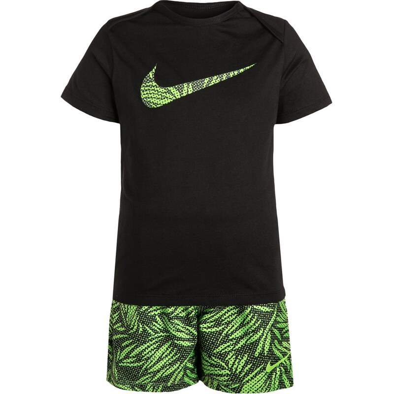 Nike Performance SET Tshirt imprimé black/action green