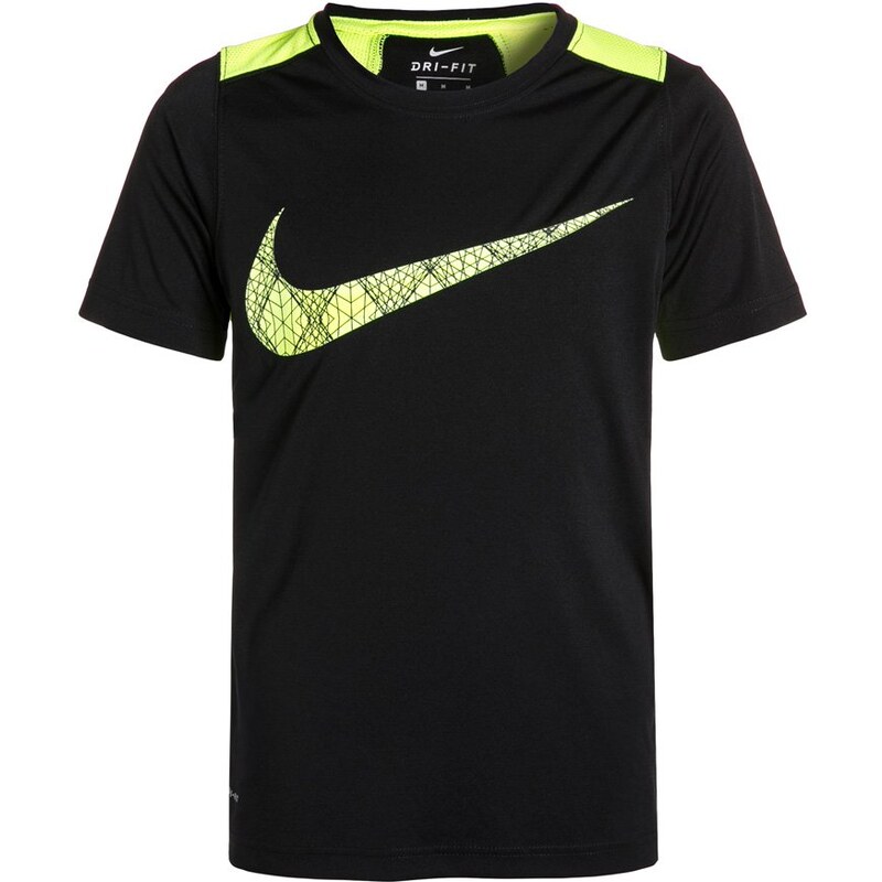 Nike Performance LEGACY Tshirt de sport black/volt
