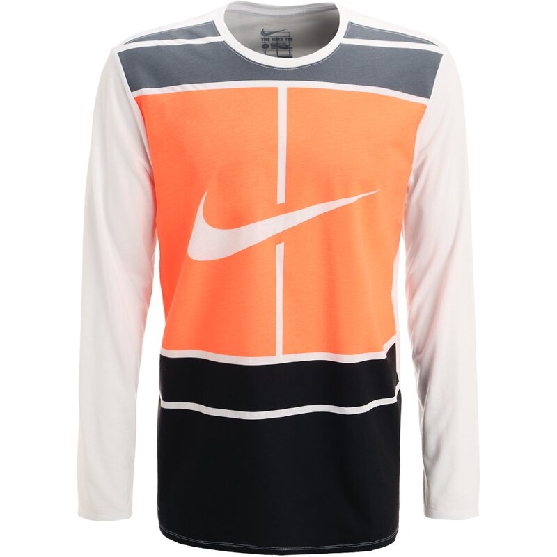 Nike Performance PRACTICE COURT Tshirt de sport white/bright mango