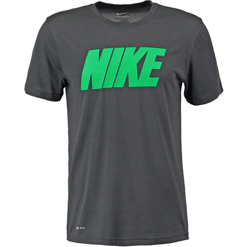 Nike Performance LEGEND Tshirt imprimé anthracite/green spark