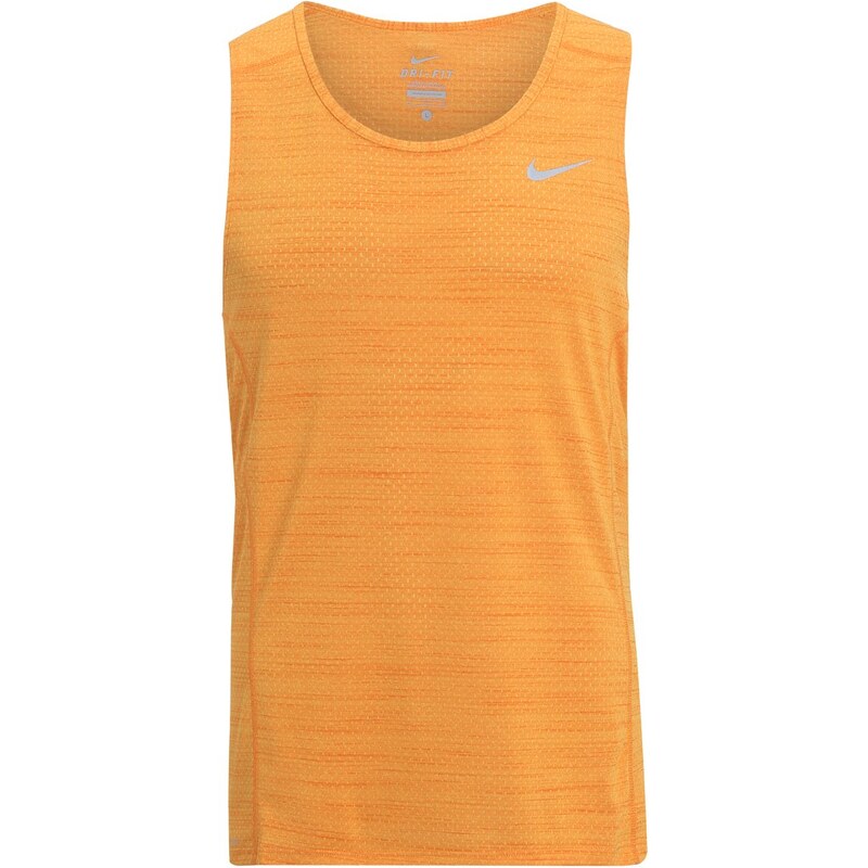 Nike Performance MILER Tshirt de sport oranje/zilver