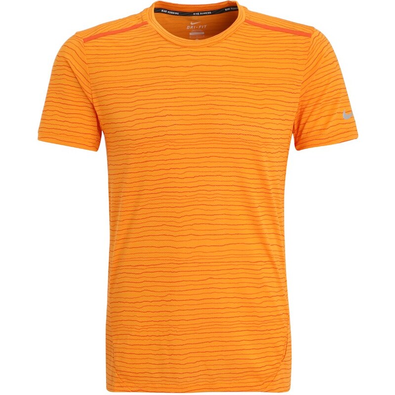 Nike Performance TAILWIND Tshirt de sport vivid orange/reflective silver