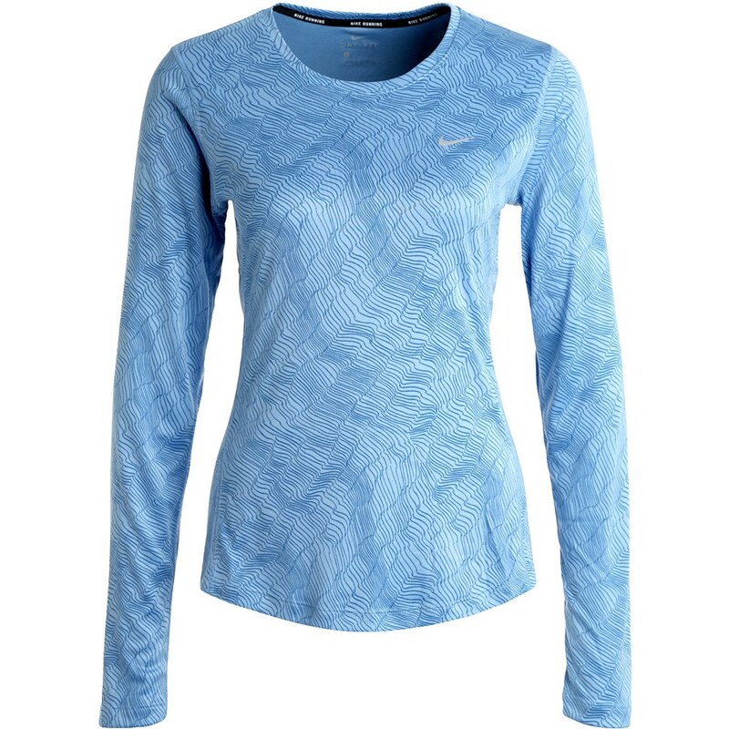 Nike Performance MILER Tshirt de sport light blue/reflective silver