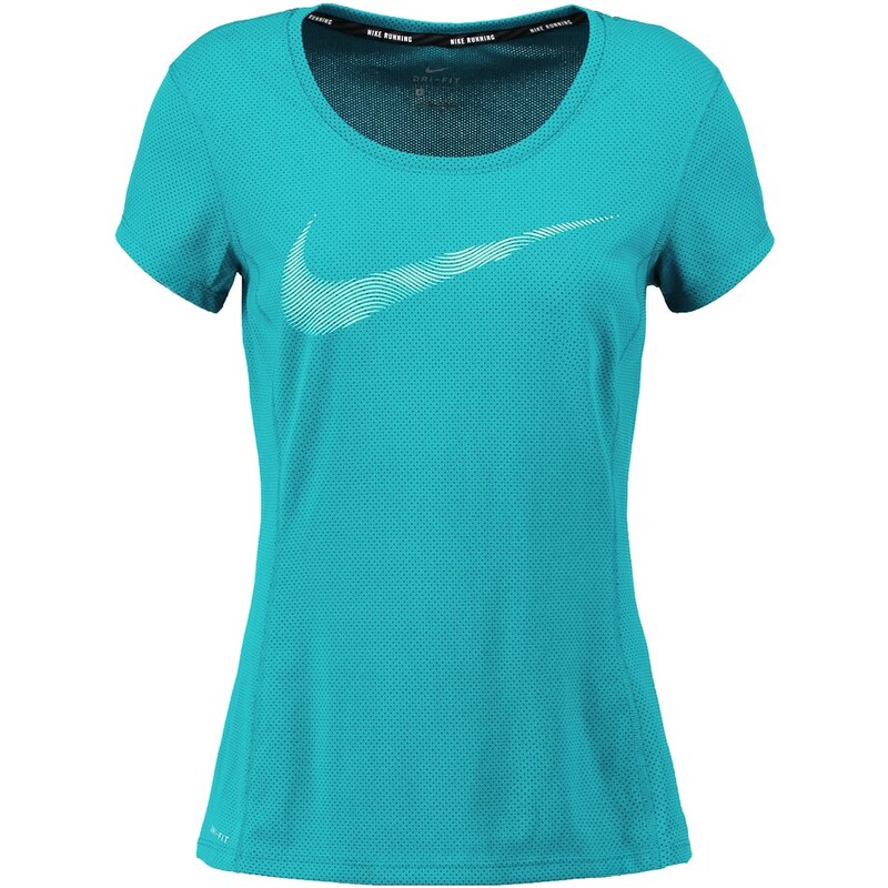 Nike Performance Tshirt de sport rio teal/volt/reflective silver