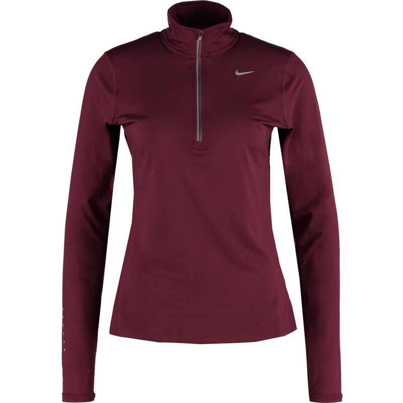 Nike Performance ELEMENT Tshirt à manches longues night maroon/reflective silver