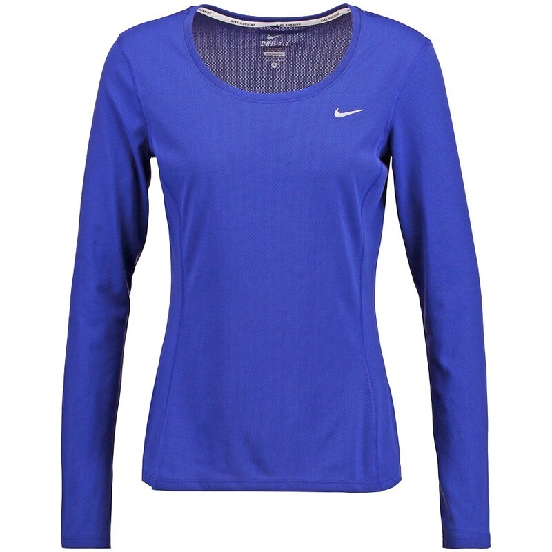 Nike Performance Tshirt à manches longues deep royal blue/reflective silver