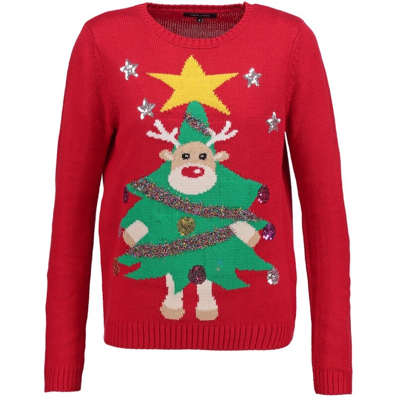 New Look 3D RUDOLPH Pullover red