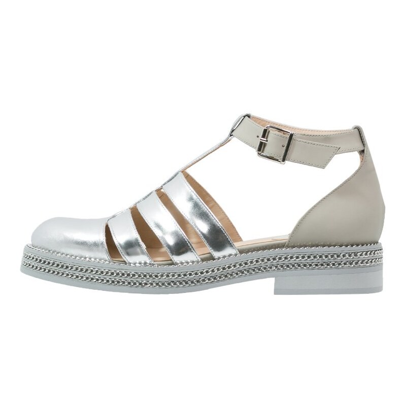 RAS CERSEY Mocassins silver/taupe