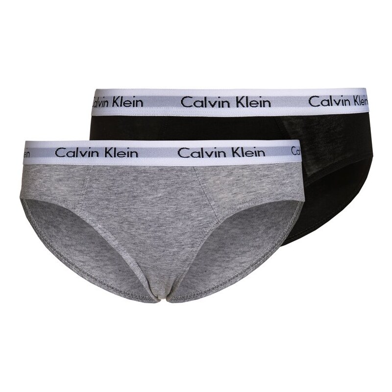Calvin Klein Underwear 2 PACK Slip black/grey heather
